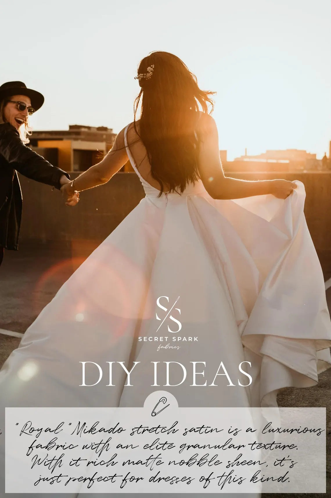 Mikado - Red Premium Dense Stretch Satin, High-Quality Structured Material by the Yard with One-Way Stretch for Evening Wear, Special Events