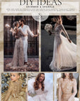 Starlight - Rose Shadow Delicate Heavy Beaded & Sequined Mesh, Premium Quality Material by the Yard for Bridal, Evening Gowns
