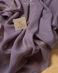 Aura Chiffon - Amethyst Color Premium Quality Fabric by the Yard, Soft Matte Material with Flowing Drape, for Evening Dresses, Decor, Dance Costumes