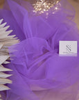 Clouds Tulle 59” - Amethyst Color Soft Matte Bridal Fabric, Stretch Wedding Tulle Mesh, for Wedding Dresses and Event Decor, 59 inches (150 cm)