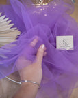 Clouds Tulle 59” - Amethyst Color Soft Matte Bridal Fabric, Stretch Wedding Tulle Mesh, for Wedding Dresses and Event Decor, 59 inches (150 cm)