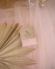 Clouds Tulle 59" - Baby Pink Color Soft Matte Fabric by the Yard, Italian Tulle Mesh, for Baby Shower, Kids Dresses, Party Decor