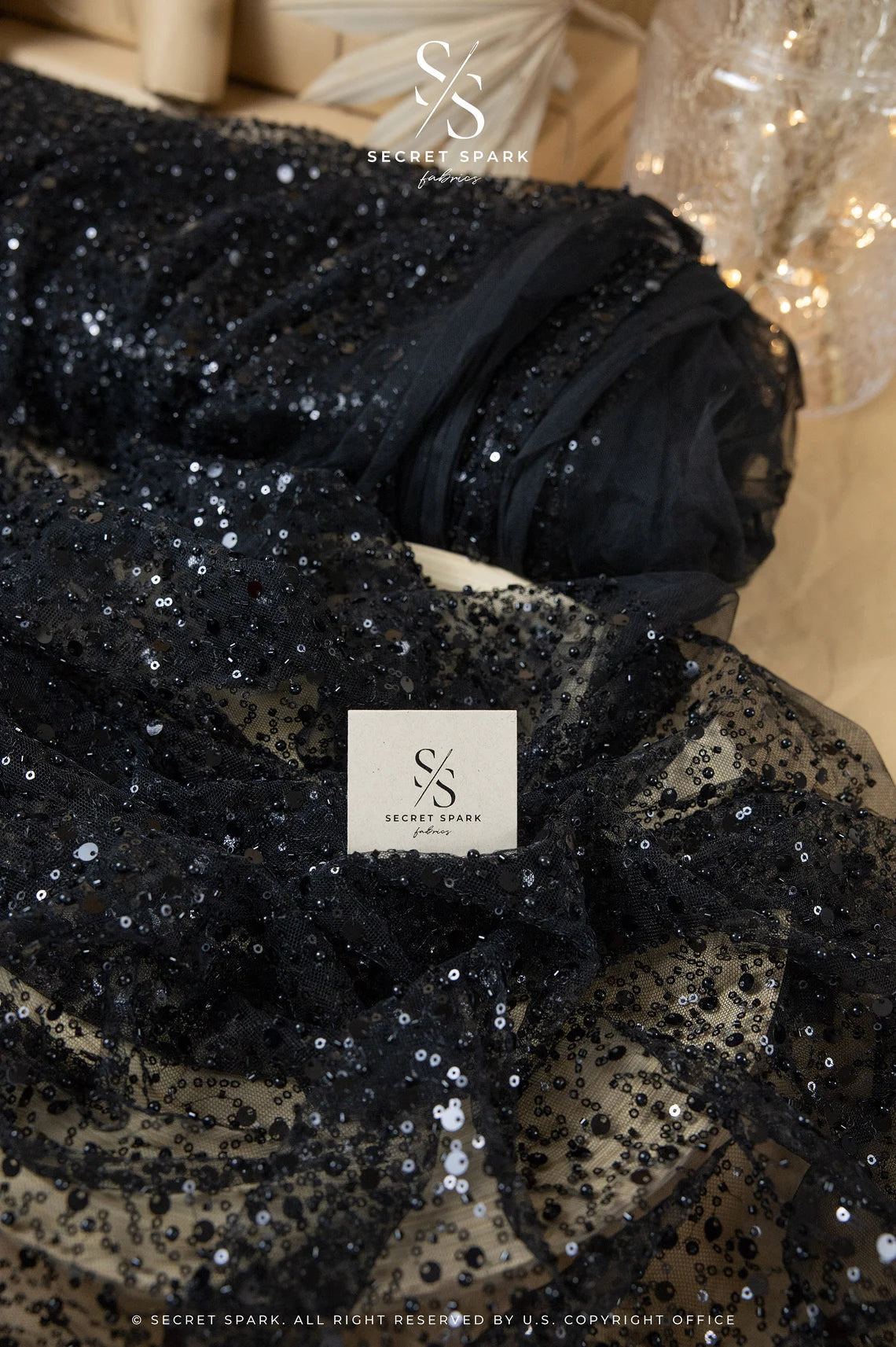 open lace back dress Wedtrend Women Sparkly Navy Prom Dress Satin A-Line V-Neck Formal Dress with Sequins, Navy / XL main image 1