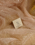 Illuminate Glitter Tulle - Blush Color Premium Quality Material by the Yard, Soft Shimmer Mesh for Prom Dresses, Wedding Decoration
