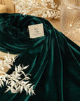 Rich - Bottle Green Stretch Velvet Fabric - Deep Classic 4-Way Velour for Jackets, Renaissance Fashion, Drapes, Capes and Upholstery Use