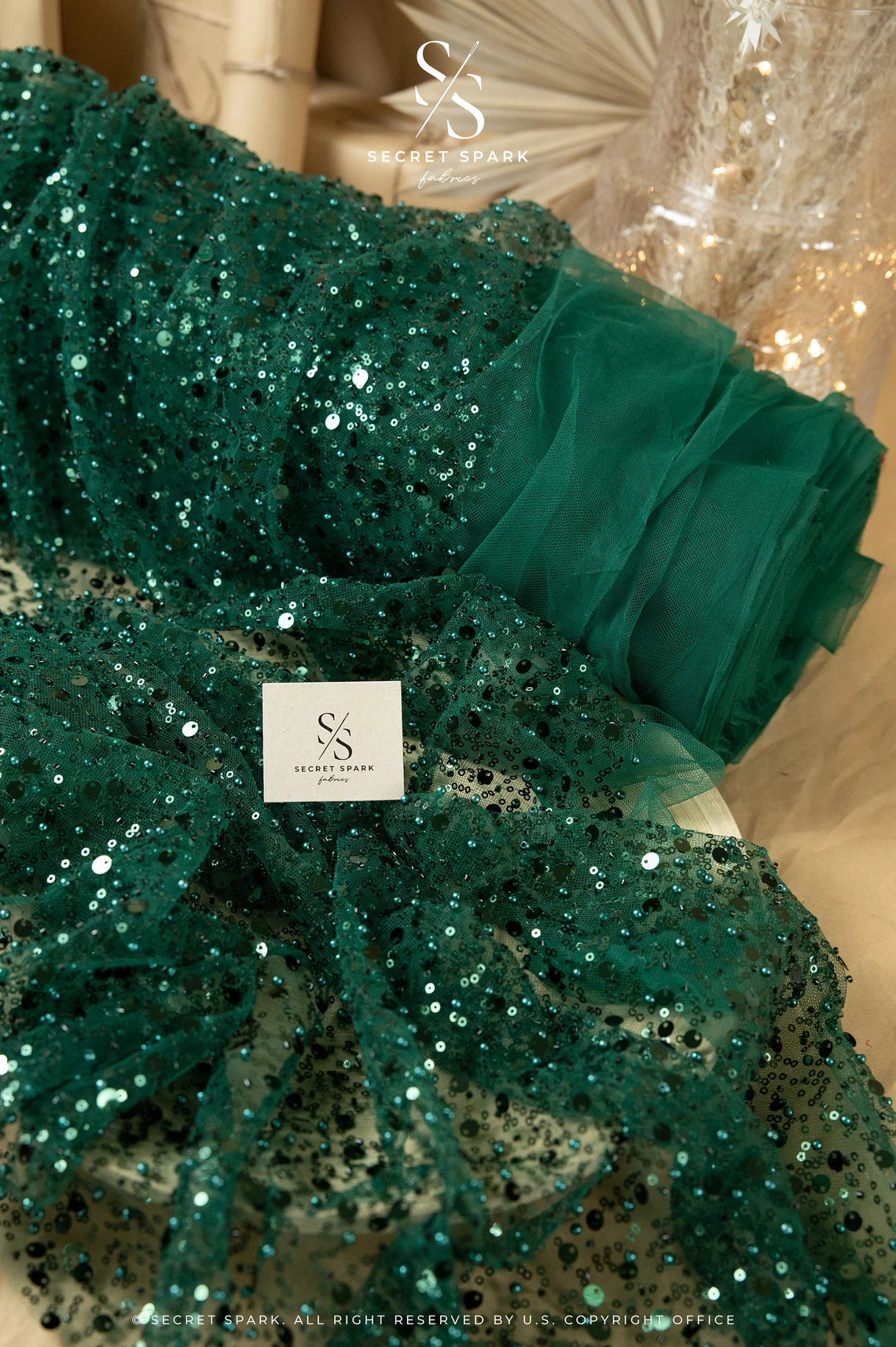 reserved green dress Patterned cotton dress Color light green - RESERVED