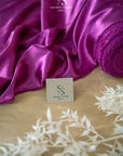 Iconic Silky Satin - Dark Magenta Color Soft Silky Satin Fabric, Trendy One Way Stretch Satin Fabric for Underwear, Crafts, Decor, Costumes, Apparel, Ties