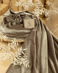 Rich - Dark Taupe Stretch Velvet Fabric - Soft 4-Way Velour with Neutral Richness for Upholstery, Suits, Curtains