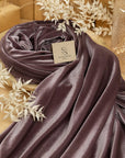 Rich - Deep Mauve Stretch Velvet Fabric - Premium 4-Way Soft Velour for Dresses, Upholstery, Crafts, Costumes