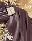 Rich - Deep Mauve Stretch Velvet Fabric - Premium 4-Way Soft Velour for Dresses, Upholstery, Crafts, Costumes