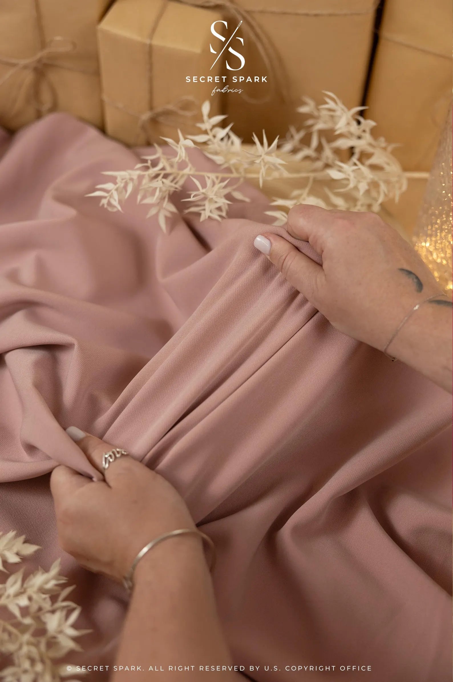 Dusty Rose Stretch Crepe | Draping