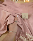 Mikado - Dusty Rose Premium Structured Satin, High-Quality Material by the Yard with One-Way Stretch for Bridal Wear, Special Events