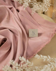 Mikado - Dusty Rose Premium Structured Satin, High-Quality Material by the Yard with One-Way Stretch for Bridal Wear, Special Events