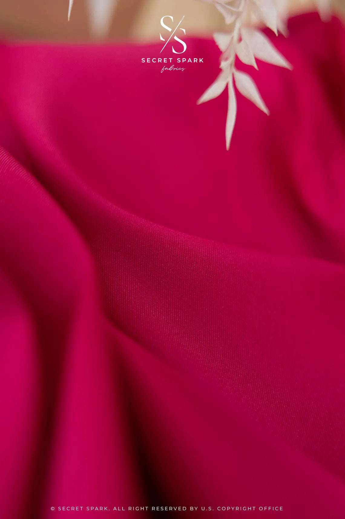 Mikado - Fuchsia Rich Dense Stretch Satin, Quality Material by the Yard with Structured Drape for Evening Wear, Special Events, Gowns