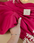 Mikado - Fuchsia Rich Dense Stretch Satin, Quality Material by the Yard with Structured Drape for Evening Wear, Special Events, Gowns