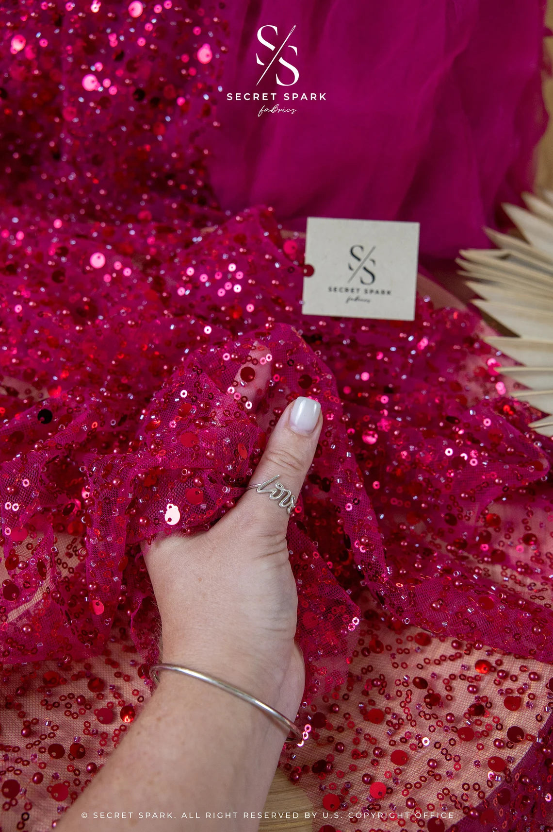 beaded fabric for dresses Elegant with Pearls and Sequins Perfect Formal and Gowns (Brown) Featuring luxury and exquisite flowers and palps embroidered on soft tulle base with beaded details Deep Green Sequin Bead Fabric,2styles