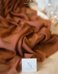 Aura Chiffon - Ginger Bread Color Premium Material by the Yard, Soft Matte Quality with Beautiful Drapes, for Costumes, Halloween Decor, Curtains