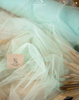 Clouds Tulle 59" - Glacier Color Soft Matte Fabric by the Yard, Premium Italian Tulle Mesh, for Wedding Dresses, Evening Gowns and Winter Decor