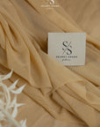 Mirage - Honey Color Premium Power Mesh Fabric by the Yard, Ultra-Soft High Quality 4-Way Stretch Nylon Material for Dancewear, Lingerie, Dress Lining