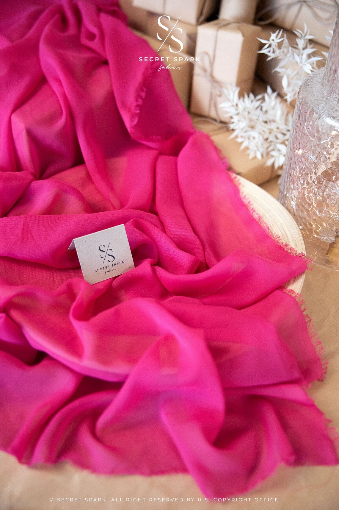 pink fabric for dresses Aura Chiffon