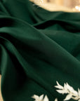 Mikado - Hunter Green Designer Dense Satin, Premium Quality Material by the Yard with Structured Drape for Evening Wear, Formal Events