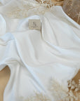 Mikado - Light Ivory Bridal Premium Stretch Satin, High-Quality Material by the Yard with Structured Drape for Wedding Gowns, Formal Wear