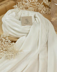 Rich - Ivory Stretch Velvet Fabric by the Yard - Premium 4-Way Plush Velour for Gowns, Cosplay, Crafts, Upholstery