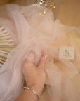 Clouds Tulle 59" - Light Blush Color Soft Matte Bridal Fabric by the Yard, Premium Quality Mesh for Wedding Events, Baby Celebrations