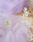 Spirit - 108" Light Lavender Premium Tulle Fabric by the Yard, Soft Two-Way Stretch Material for Baby Shower, Special Events, Decor