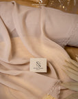 Aura Chiffon - Light Mocha Color Premium Quality Fabric by the Yard, Soft Matte Material with Flowing Drape for Evening Dresses, Scarves, Home Decor