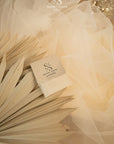 Clouds Tulle 59" - Light Pastel Peach Color Soft Matte Bridal Fabric by the Yard, Premium Tulle Mesh for Wedding Gowns, Baby Events