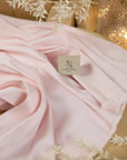Mikado - Light Pastel Pink Delicate Structured Satin, Premium Material by the Yard with One-Way Stretch for Bridal, Special Events