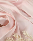 Mikado - Light Pastel Pink Delicate Structured Satin, Premium Material by the Yard with One-Way Stretch for Bridal, Special Events