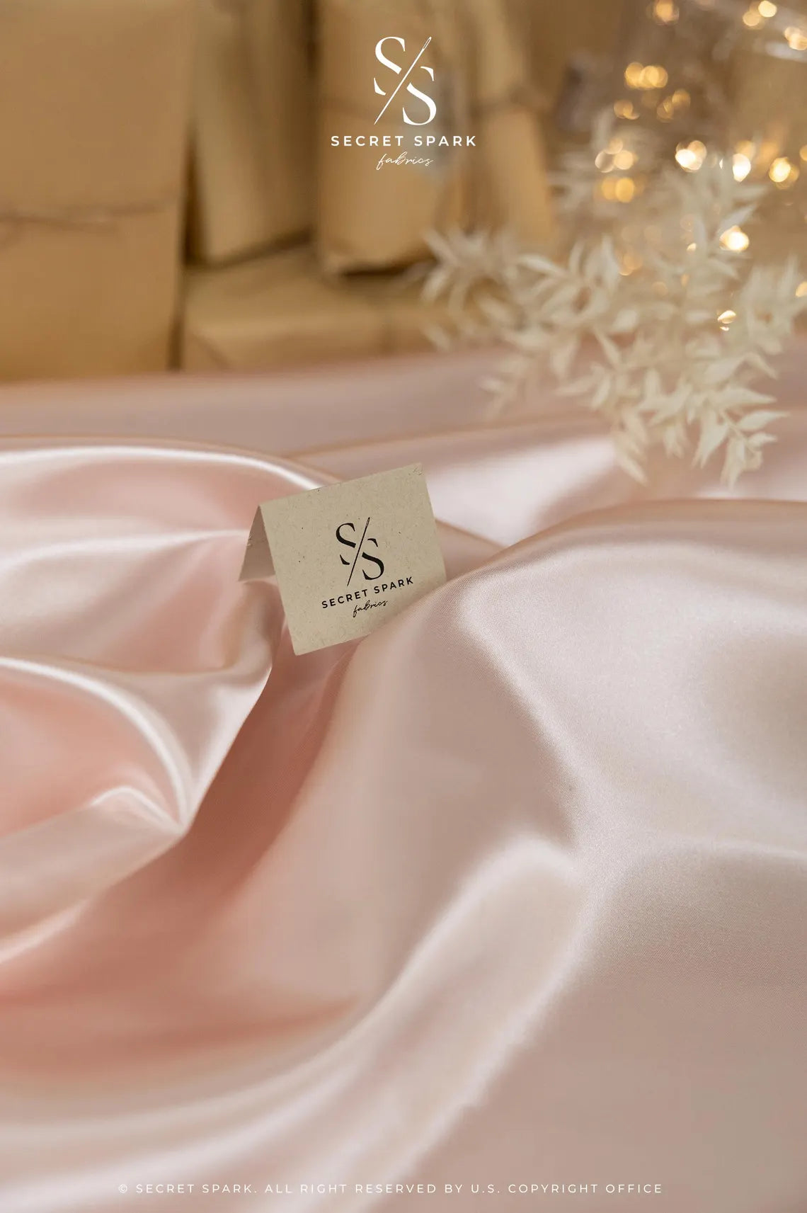 Pastel Pink Bridal Satin | Soft | for Bridesmaid & Baby Shower Secret Spark Fabrics Pastel Pink Bridal Satin | Soft | for Bridesmaid & Baby Shower Secret Spark Fabrics
