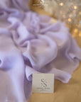 Aura Chiffon - Lilac Color Soft Premium Fabric by the Yard, Airy Quality Material with Beautiful Drape for Baby Shower Dresses, Event Decor, Spring Fashion