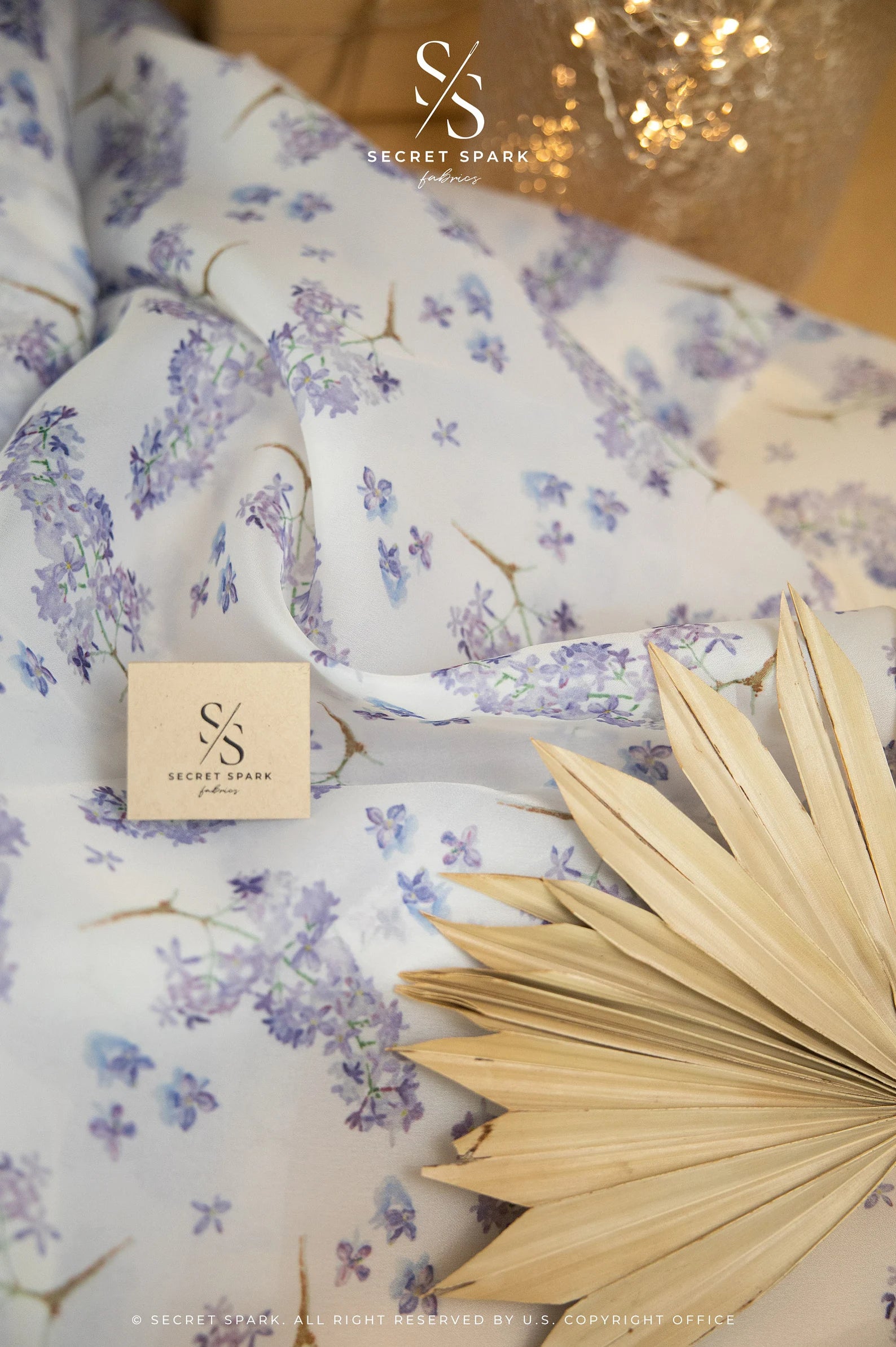 Sweet Lilac/Black Organza Checks