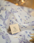Magic - Lilac Tender Airy Floral Organza by the Yard, Premium Matte Printed Organza Fabric with Delicate Lilac Flowers for Wedding Dresses