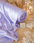 Iconic Silky Satin - Lilac Color Soft Silky Satin Airy & Light Weight Fabric One Way Stretch Soft Satin for Decorations, Clothing, Spring Fashion