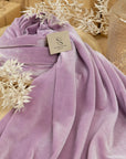 Rich - Lilac Rose Stretch Velvet Fabric by the Yard - Soft Premium 4-Way Velour for Dresses, Fairytale Costumes, Crafts