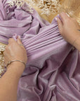 Rich - Lilac Rose Stretch Velvet Fabric by the Yard - Soft Premium 4-Way Velour for Dresses, Fairytale Costumes, Crafts