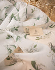 Magic - Lily of the Valley Unique Floral Organza by the Yard, Quality Printed Organza Fabric with Delicate White Flowers for Bridal Dresses