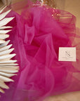 Clouds Tulle 59" - Magenta Color Premium Quality Material by the Yard, Soft Matte Tulle Mesh for Evening Gowns, Party Decor and Dance Costumes