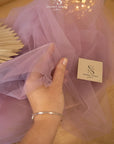 Clouds Tulle 59" - Mauve Color Soft Matte Fabric by the Yard, Premium Italian Tulle Mesh for Wedding Dresses, Bridal Shower and Baby Events