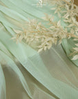 Mirage Power Mesh - Mint Color Premium Lightweight Material by the Yard, Ultra Fine Nylon Spandex Two-Way Stretch for Dance, Athletic Wear