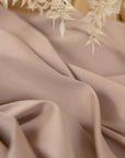 Mikado - Mocha Rose Premium Structured Satin, Quality Material by the Yard with Dense Drape for Evening Wear, Special Occasions
