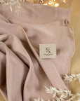 Mikado - Mocha Rose Premium Structured Satin, Quality Material by the Yard with Dense Drape for Evening Wear, Special Occasions