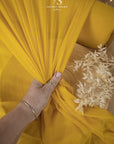 Mirage Power Mesh - Mustard Color Premium Quality Material by the Yard, Ultra Fine Two-Way Stretch for Dance Costumes, Performance Wear