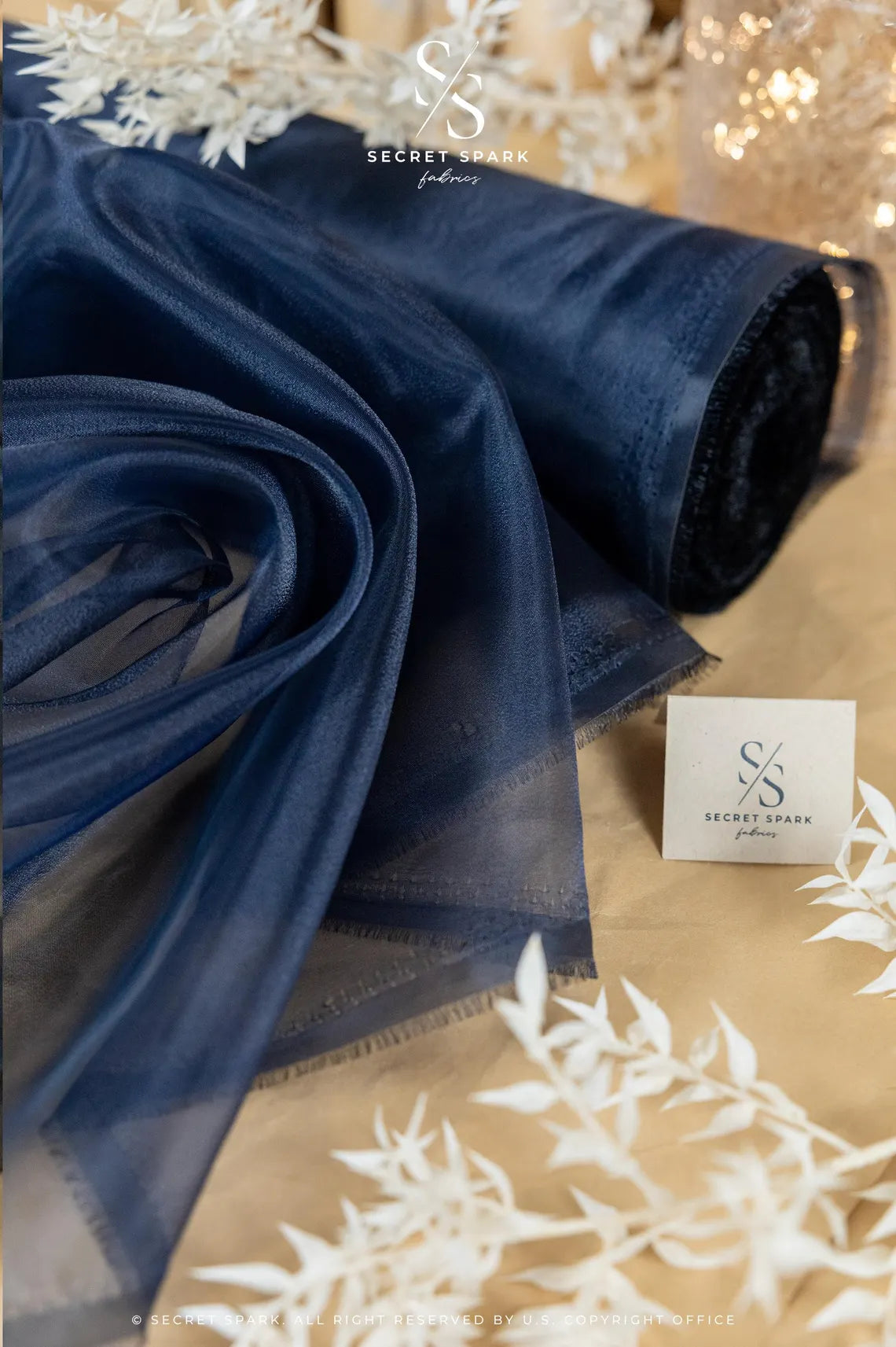 Glimmer Crystal Organza