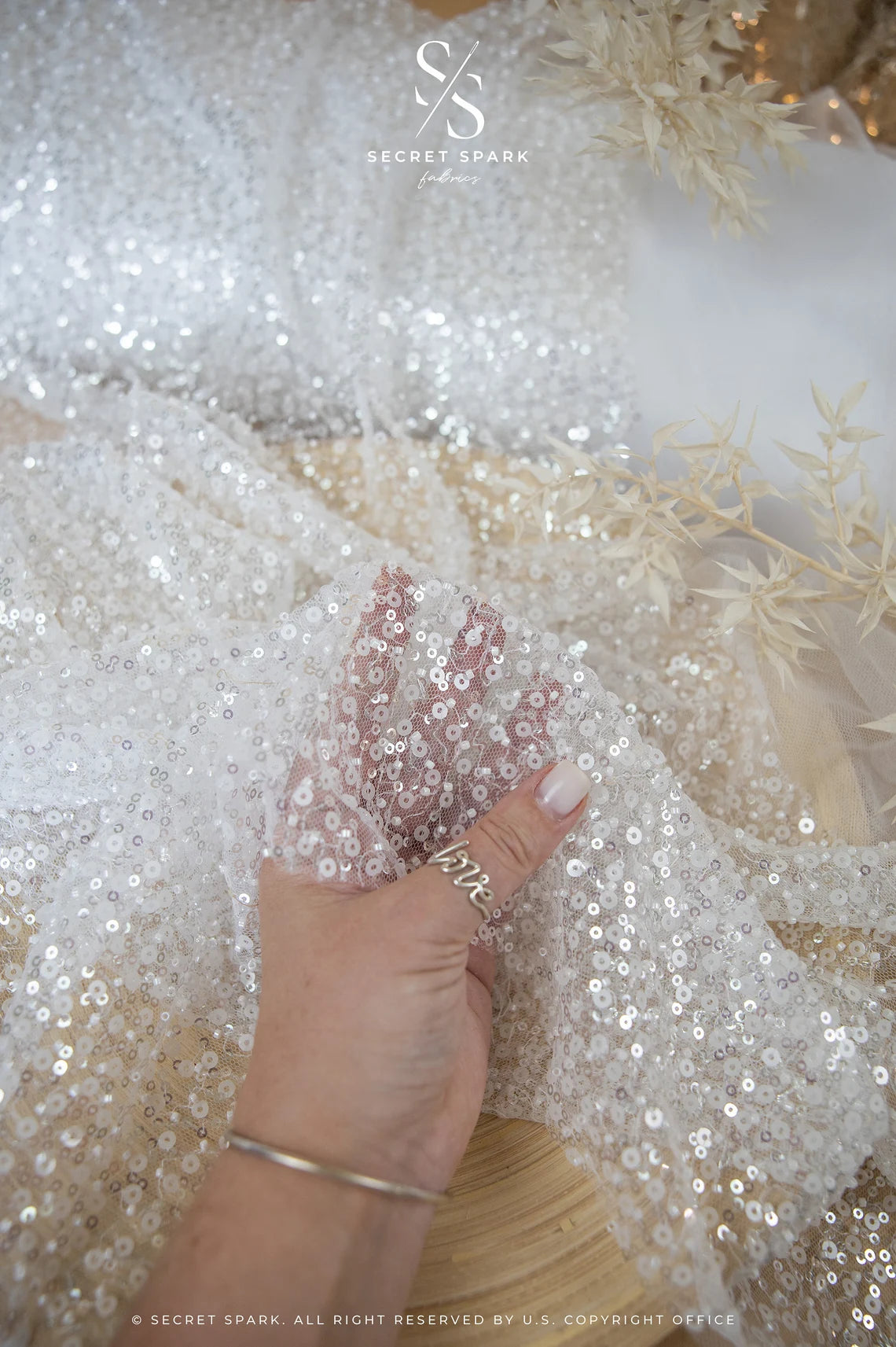 Order Off White Crystal Beaded | Premium | for Bridal & Veils Secret Spark Fabrics Order Off White Crystal Beaded | Premium | for Bridal & Veils Secret Spark Fabrics