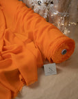 Aura Chiffon - Orange Color Bright Airy Fabric by the Yard, Soft Matte Lightweight Material, for Summer Dresses, Dance Costumes, 59" wide